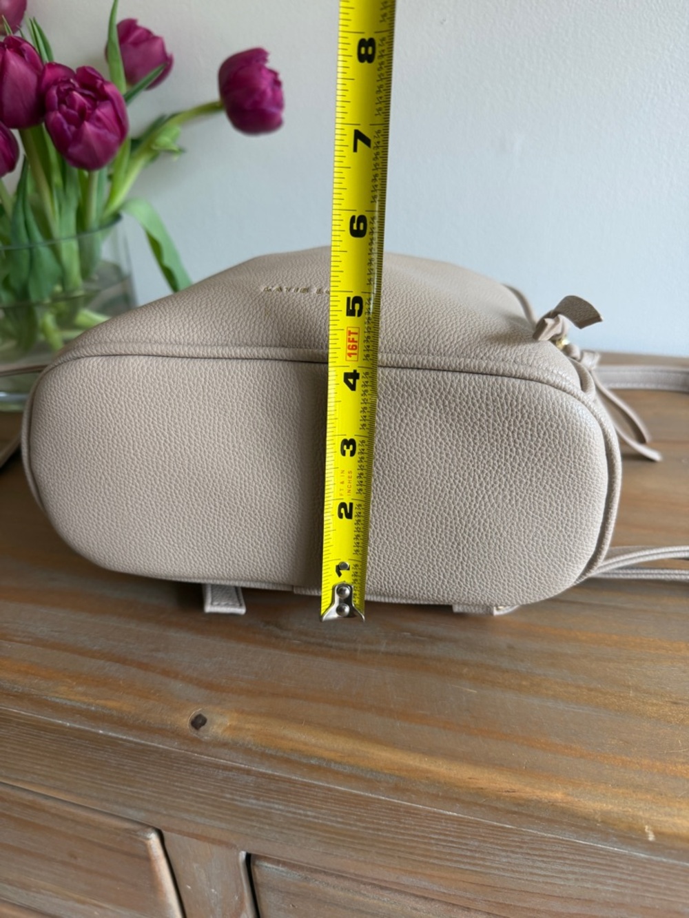 KATIE LOXTON Isla backpack light taupe- LIKE NEW Mom Bag Purse Basic - Picture 9 of 11